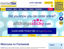 Tablet Screenshot of fantastak.com